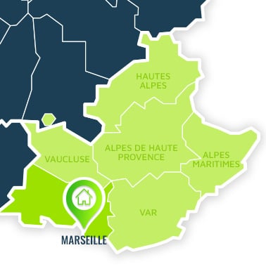 Localisation centre de formations Marseille (Bouches-du-Rhône / Provence-Alpes-Côte d'Azur).